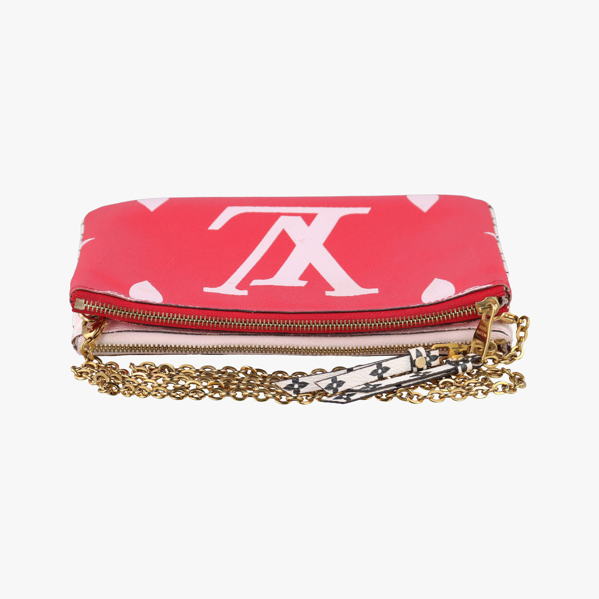 Pre-owned Louis Vuitton Pochette Double Zip ROUGE Monogram Giant M67561 shoulderbag | stylenewstar