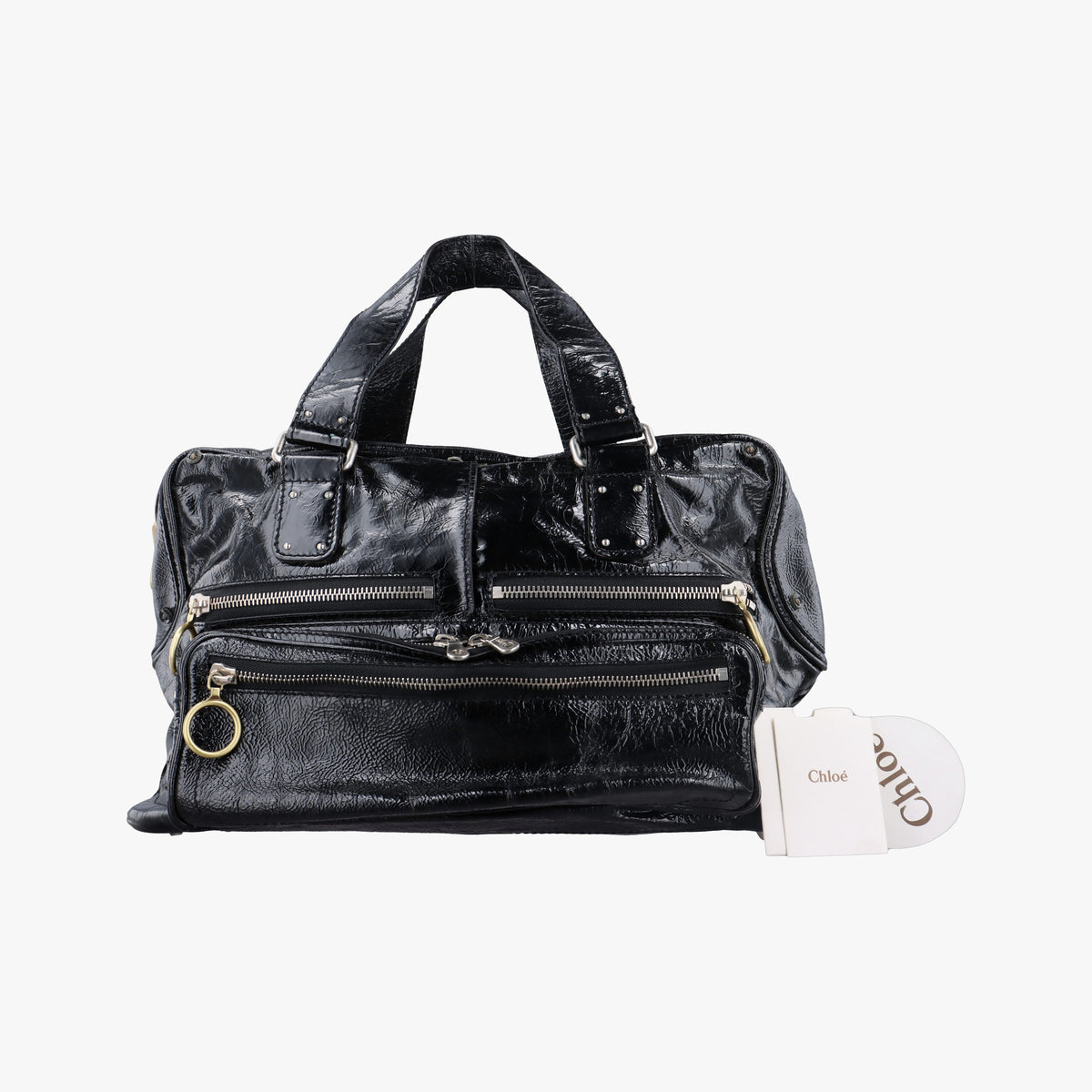 Pre-owned Chloe Betty Black Patent  handbag | stylenewstar