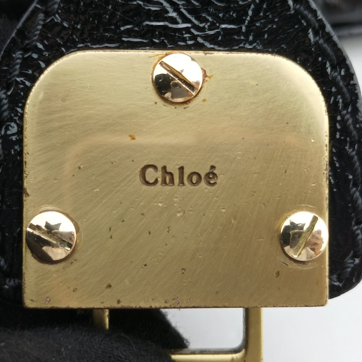 Pre-owned Chloe Betty Black Patent  handbag | stylenewstar