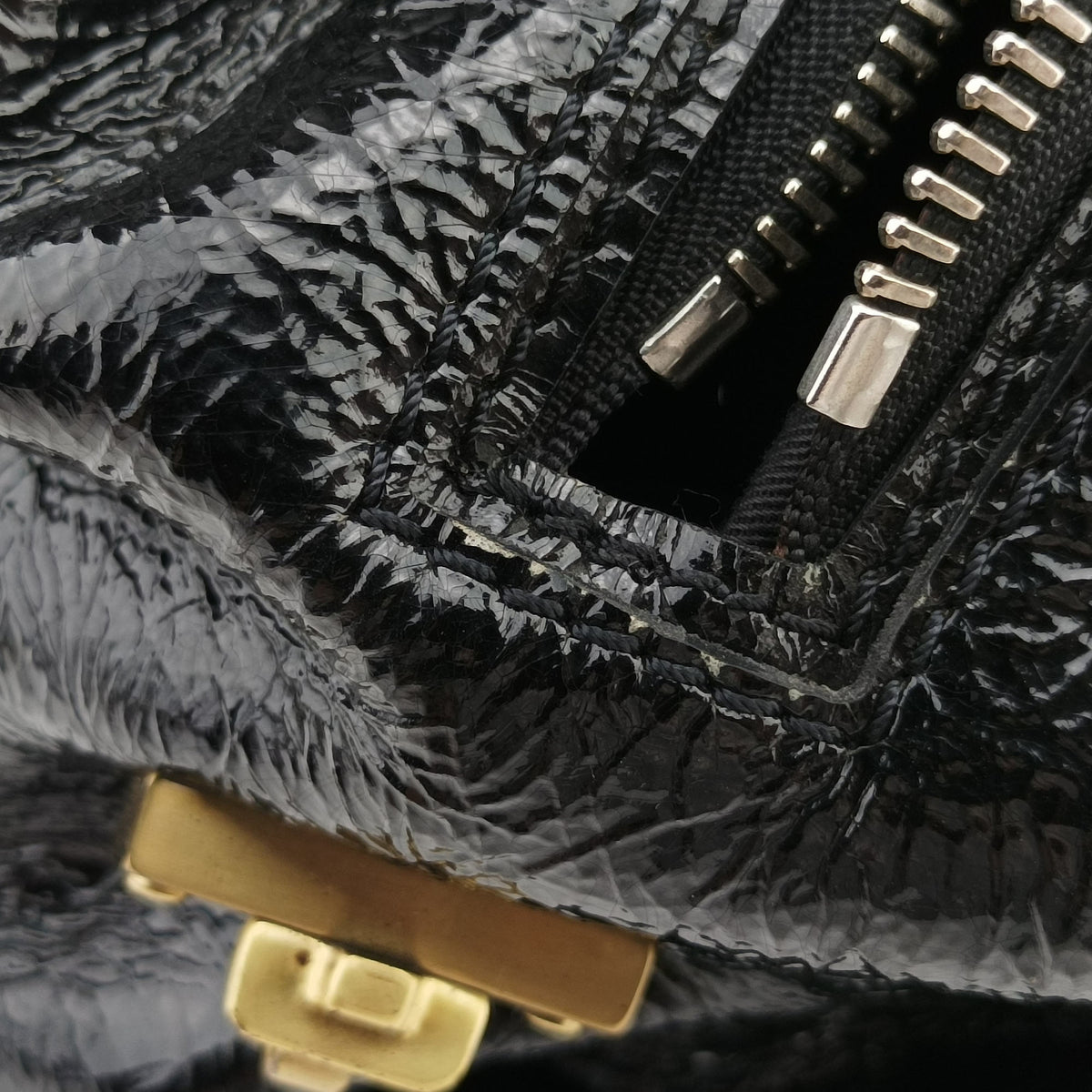 Pre-owned Chloe Betty Black Patent  handbag | stylenewstar