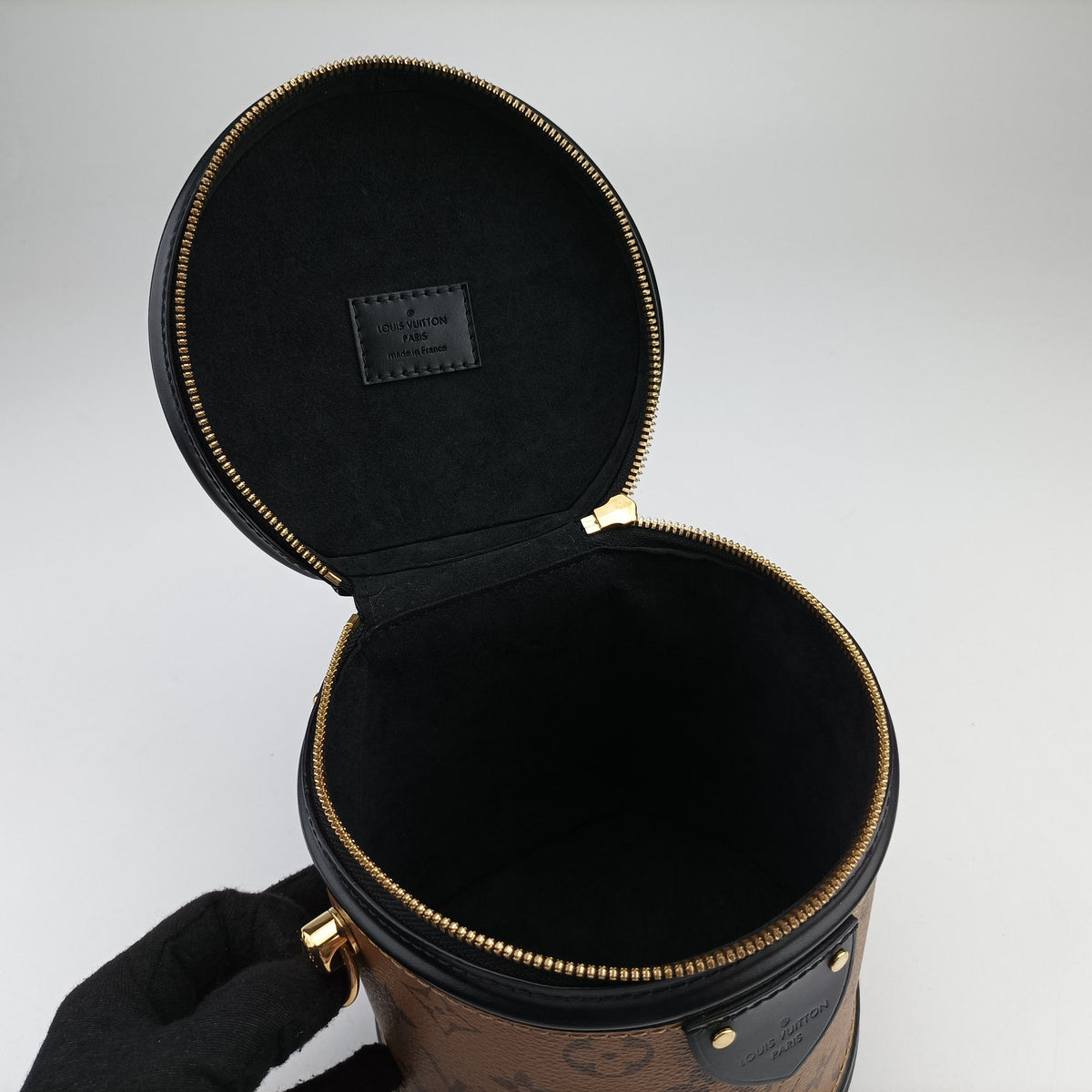 Pre-owned Louis Vuitton Cannes Brown × Black Monogram Reverse M43986 shoulderbag | stylenewstar