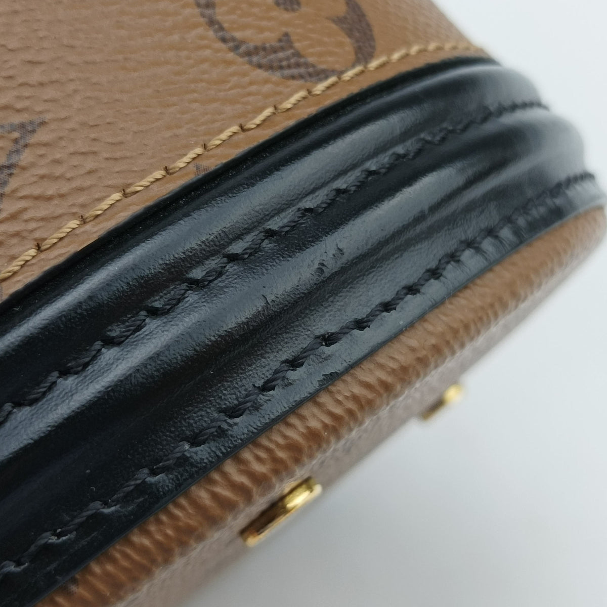 Pre-owned Louis Vuitton Cannes Brown × Black Monogram Reverse M43986 shoulderbag | stylenewstar