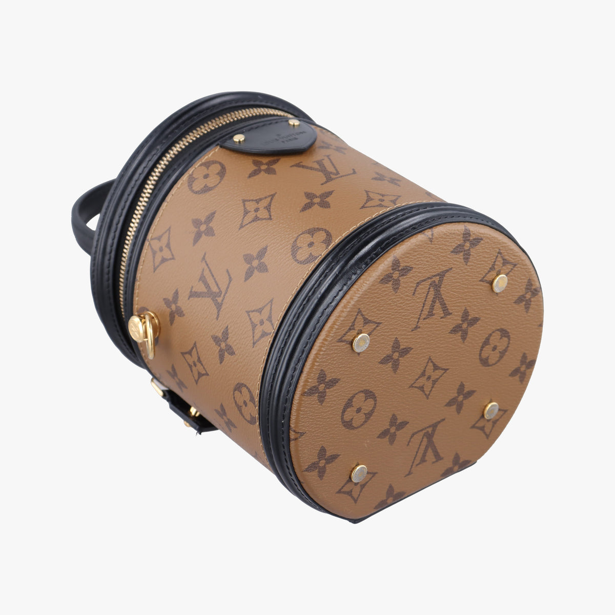 Pre-owned Louis Vuitton Cannes Brown × Black Monogram Reverse M43986 shoulderbag | stylenewstar