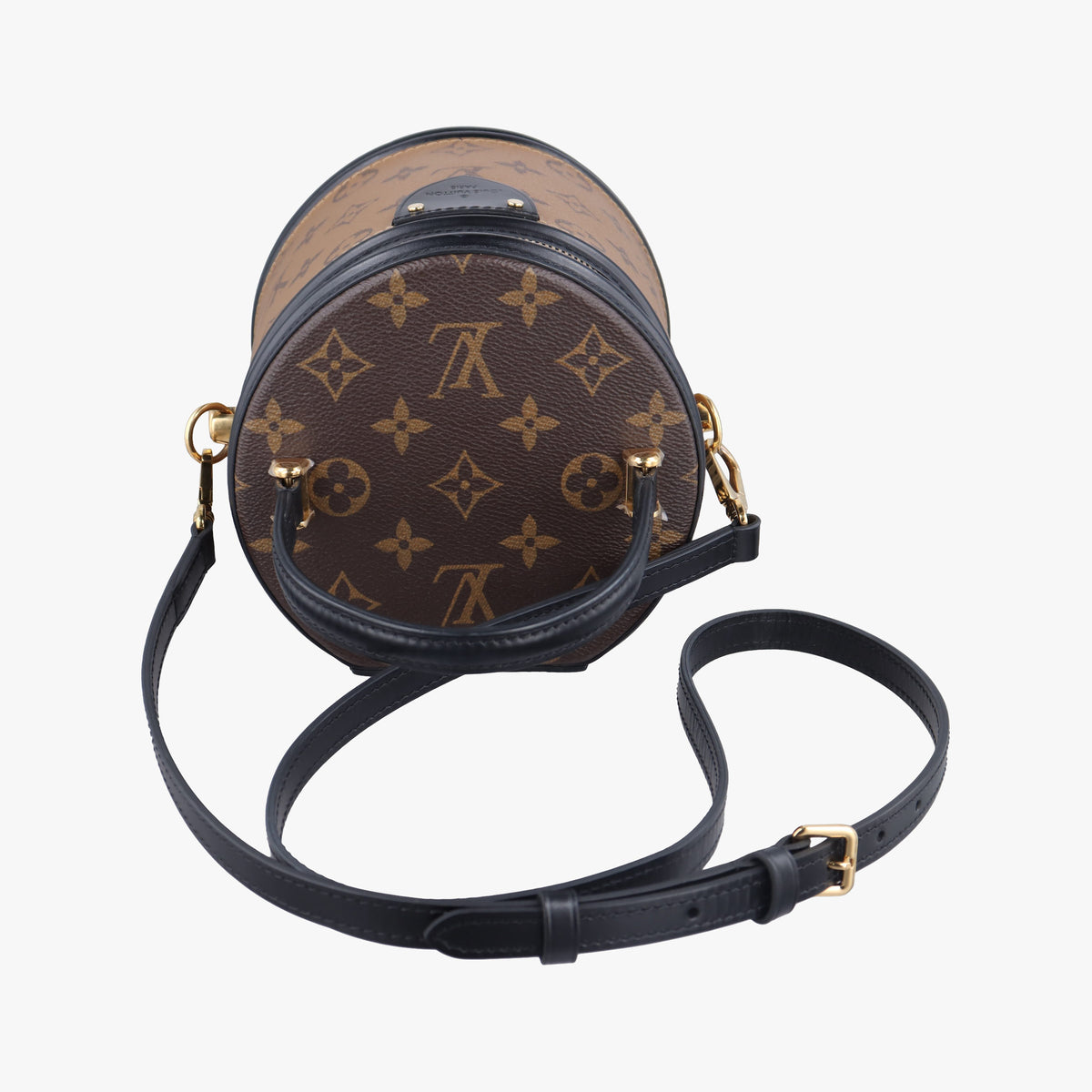 Pre-owned Louis Vuitton Cannes Brown × Black Monogram Reverse M43986 shoulderbag | stylenewstar