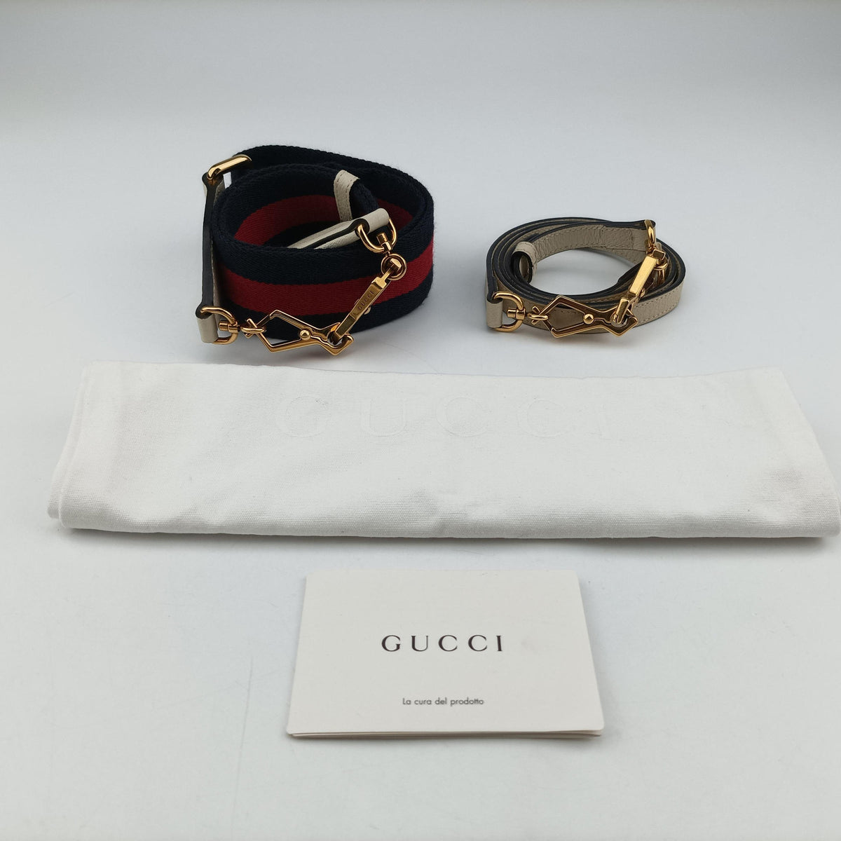 Pre-owned Gucci New Bamboo White canvas×leather 675797 shoulderbag | stylenewstar