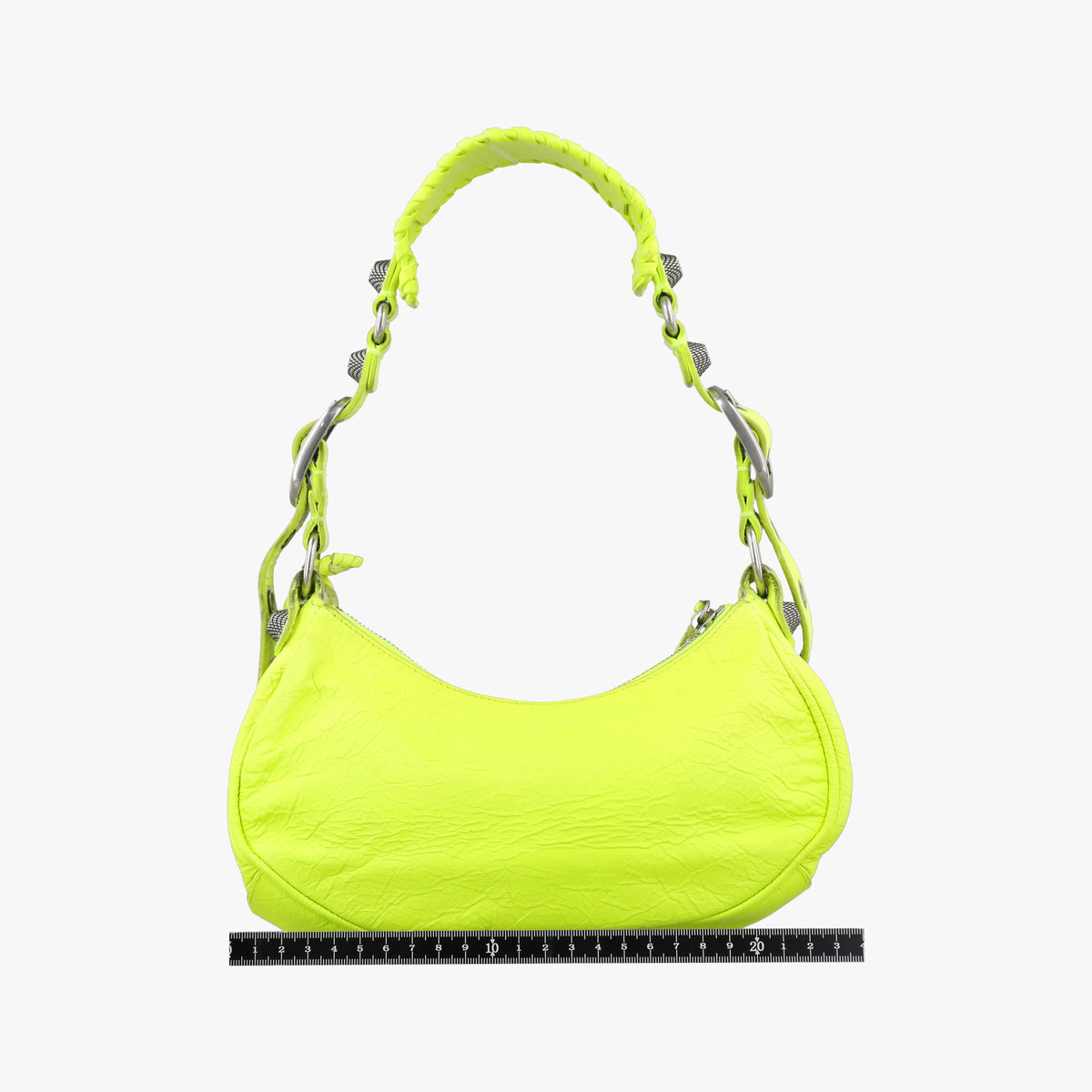 Pre-owned Balenciaga Le Cagole Green lambskin  shoulderbag | stylenewstar
