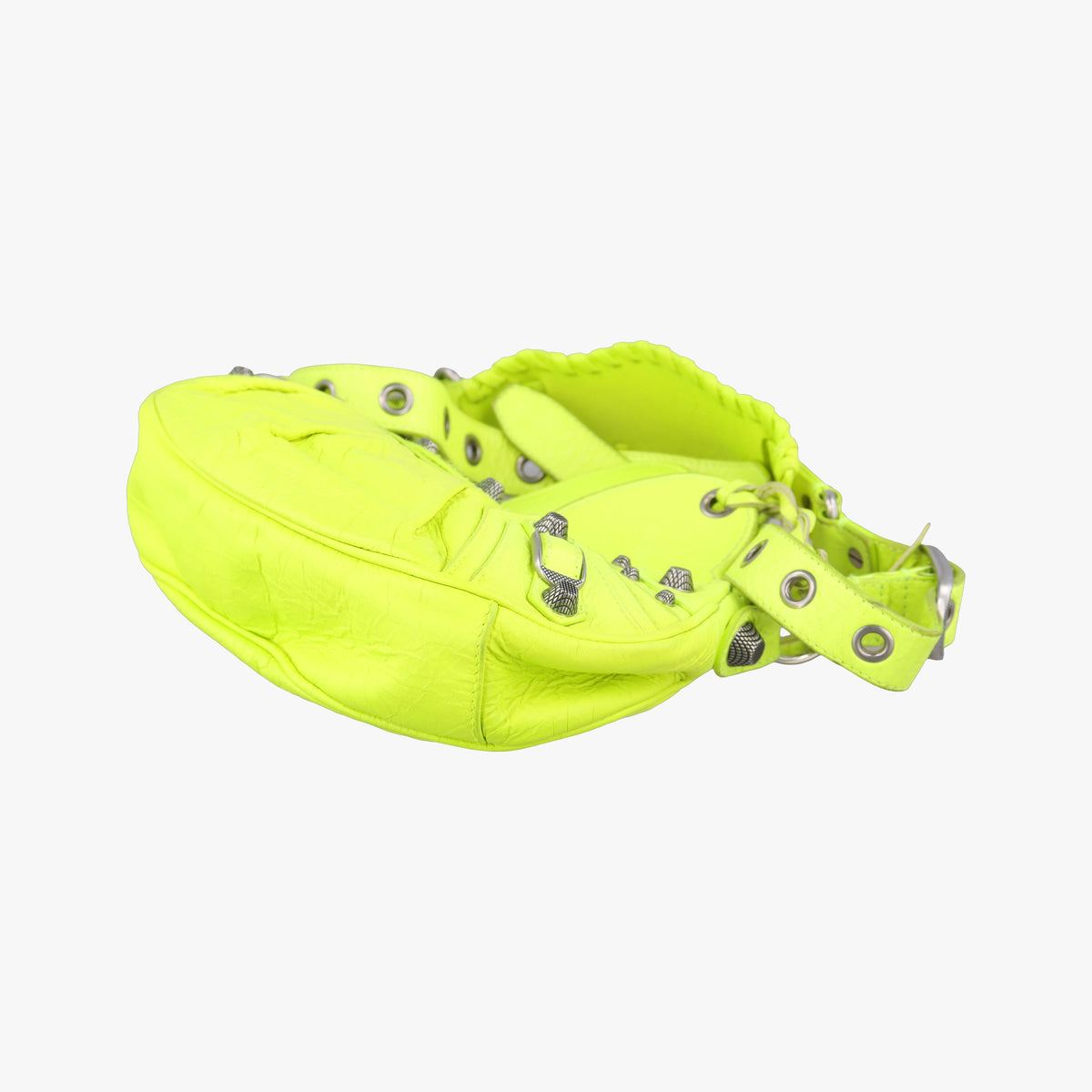 Pre-owned Balenciaga Le Cagole Green lambskin  shoulderbag | stylenewstar