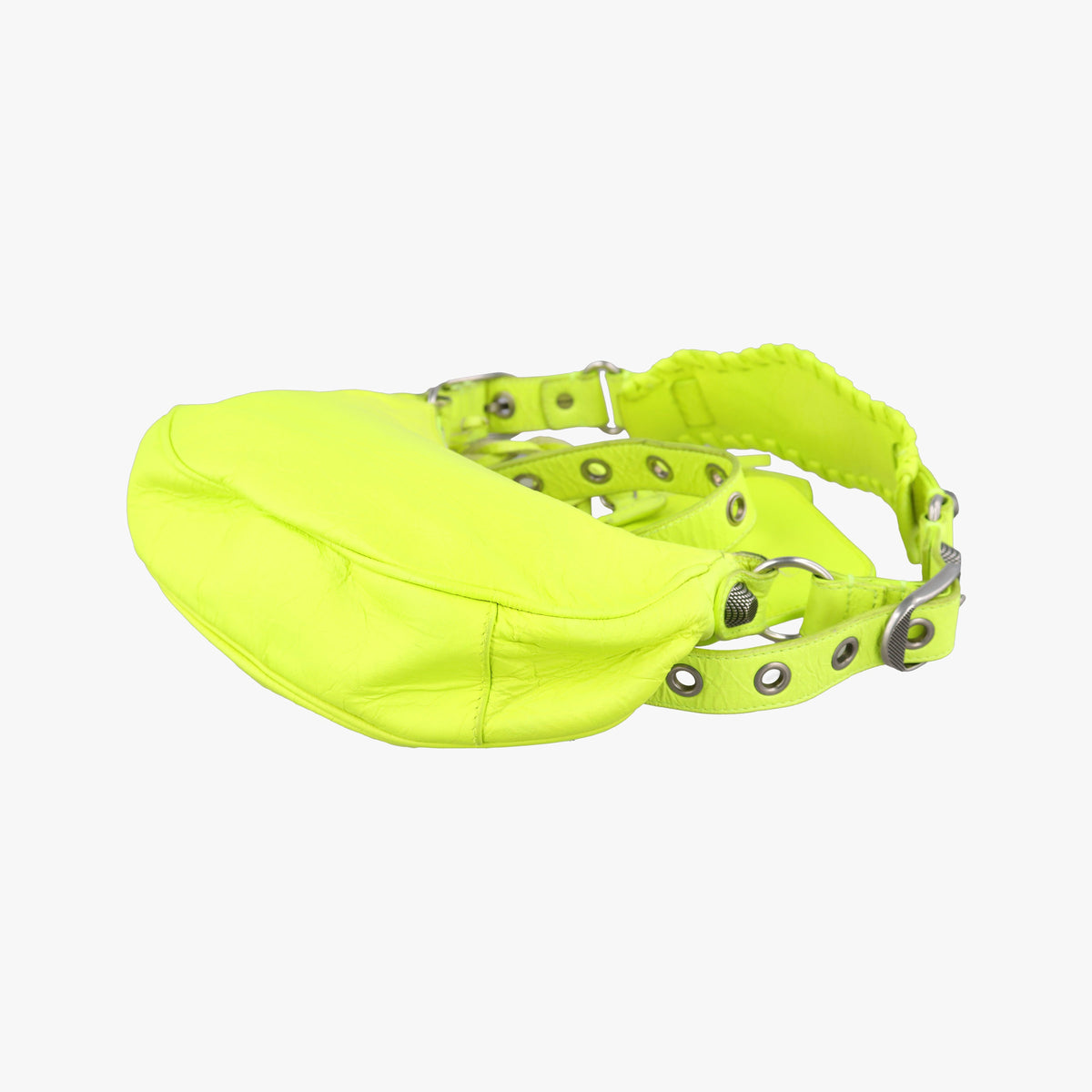 Pre-owned Balenciaga Le Cagole Green lambskin  shoulderbag | stylenewstar