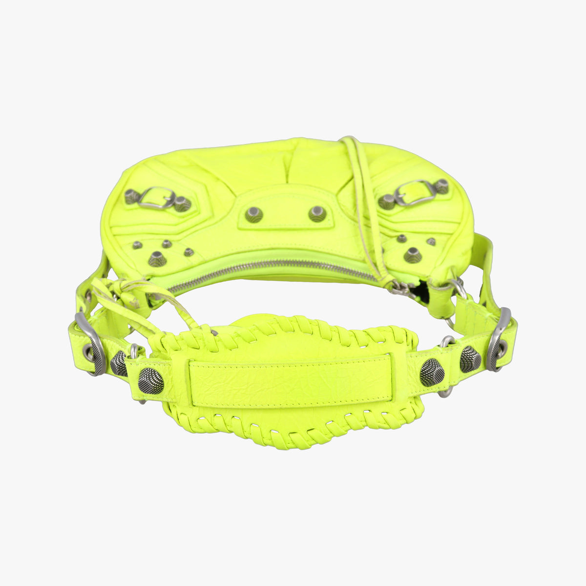 Pre-owned Balenciaga Le Cagole Green lambskin  shoulderbag | stylenewstar