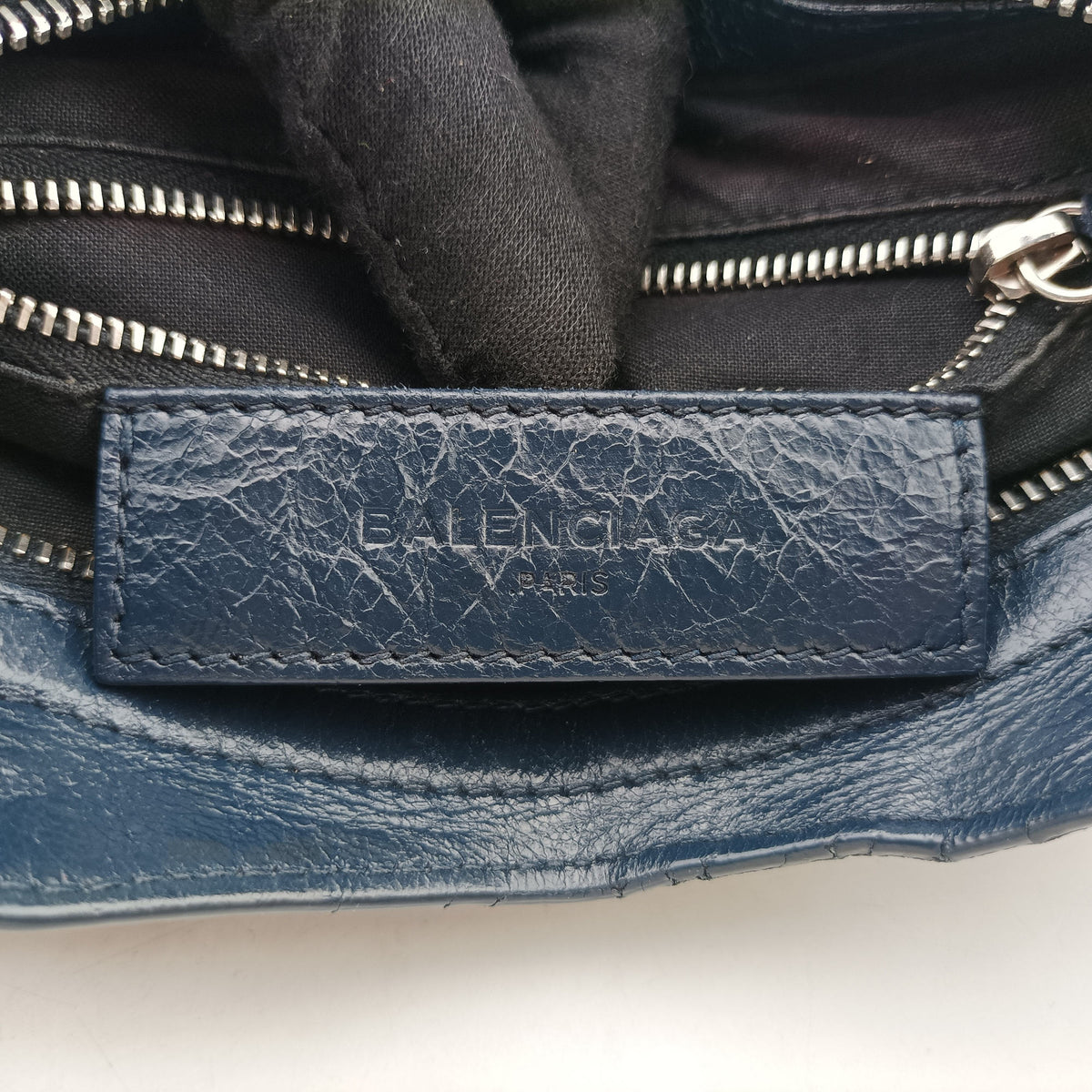 Vintage Balenciaga Giant City Navy lambskin  shoulderbag | stylenewstar