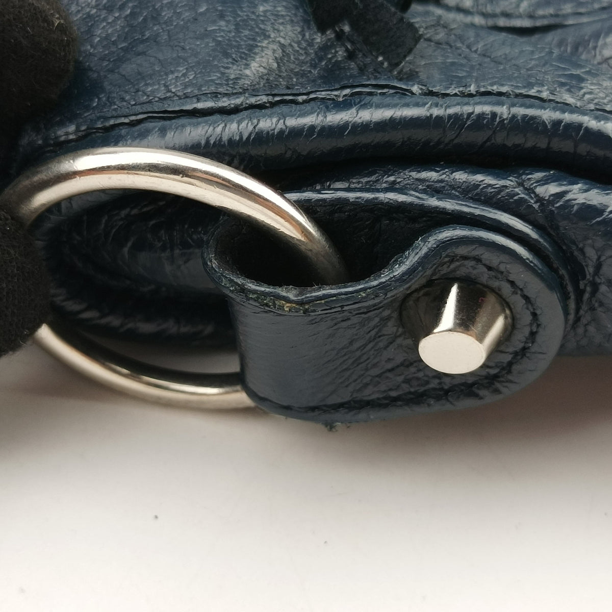 Vintage Balenciaga Giant City Navy lambskin  shoulderbag | stylenewstar