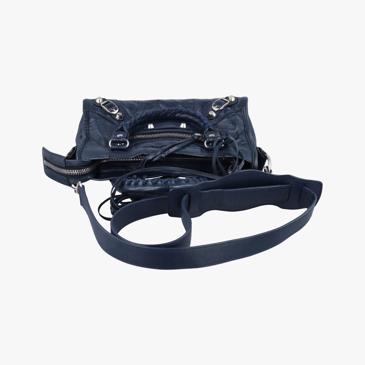Vintage Balenciaga Giant City Navy lambskin  shoulderbag | stylenewstar