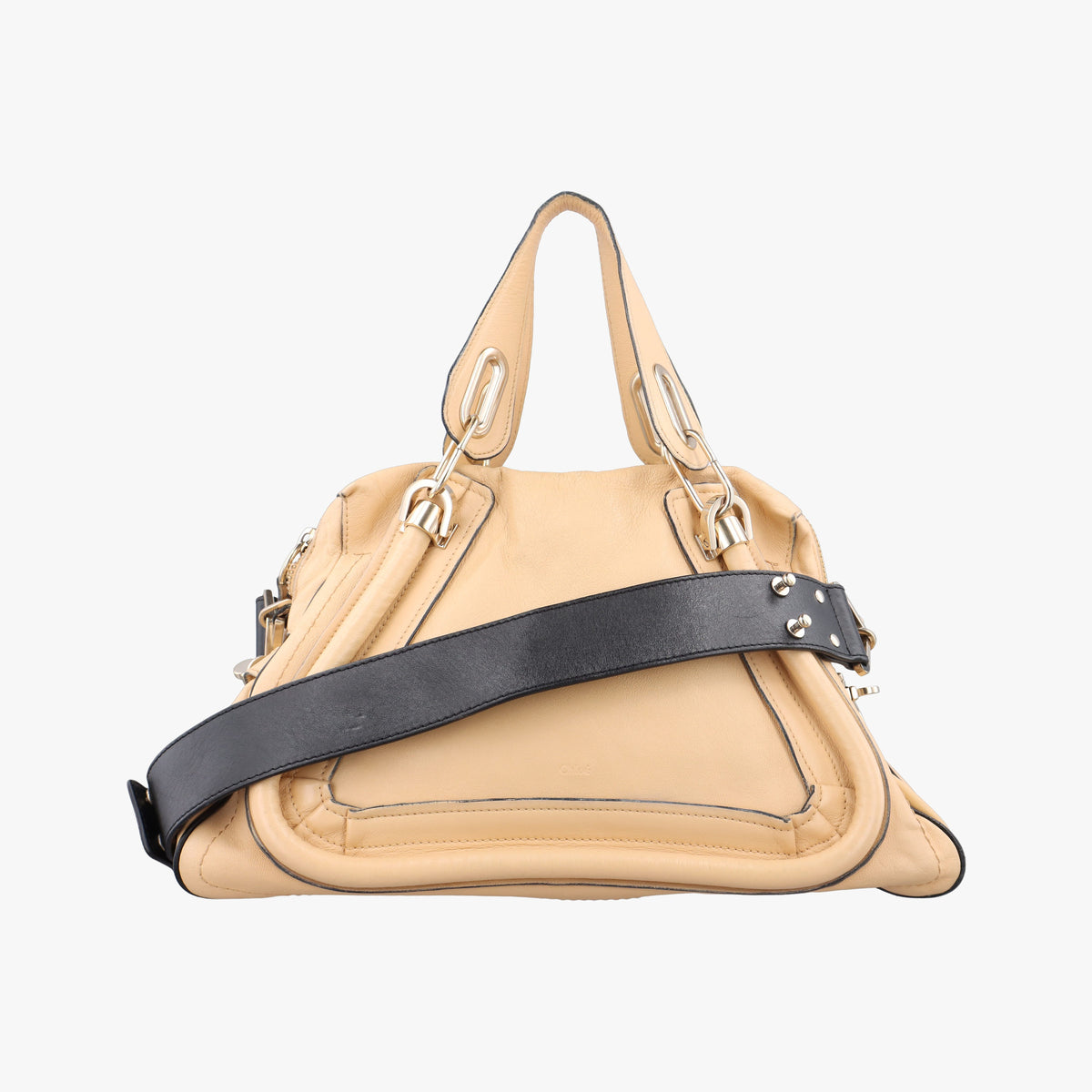 Pre-owned Chloe Paraty Beige Leather  shoulderbag | stylenewstar