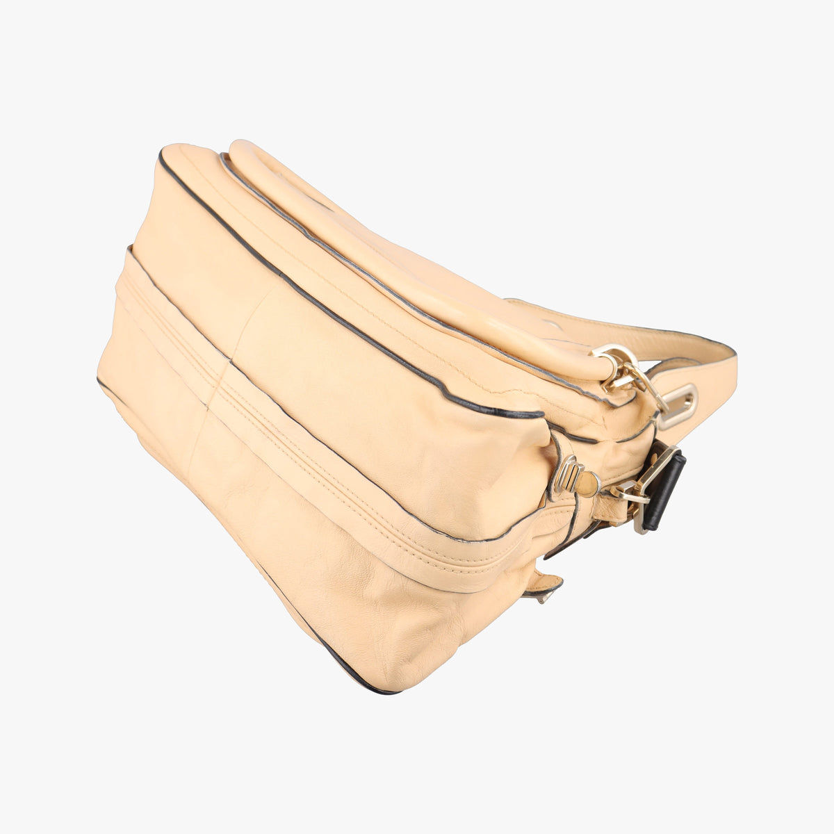 Pre-owned Chloe Paraty Beige Leather  shoulderbag | stylenewstar