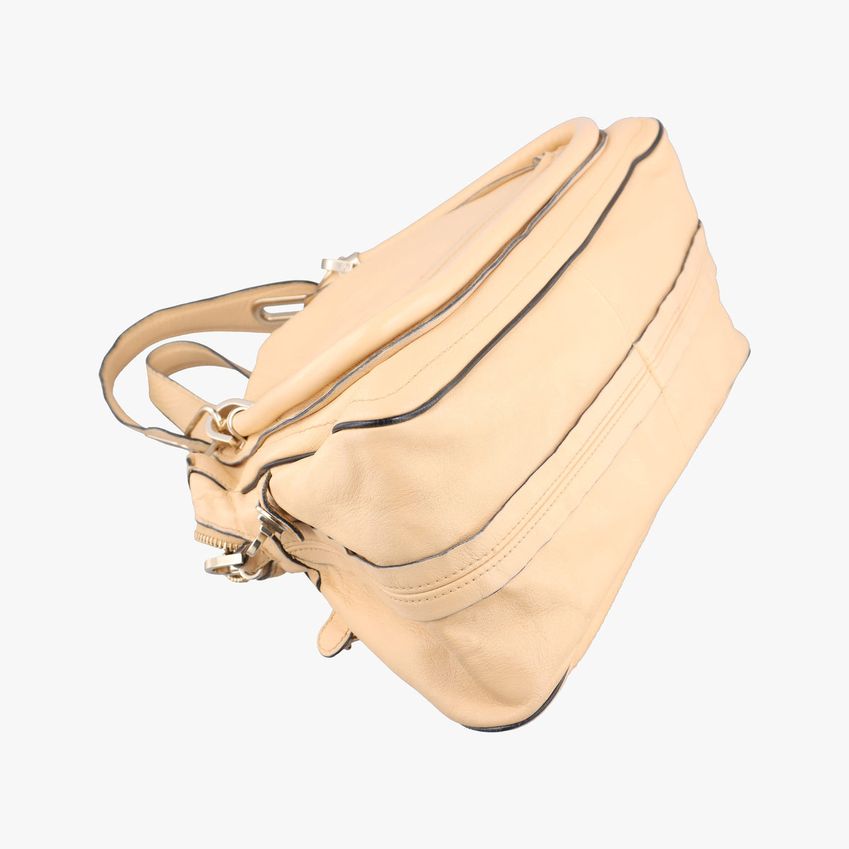 Pre-owned Chloe Paraty Beige Leather  shoulderbag | stylenewstar
