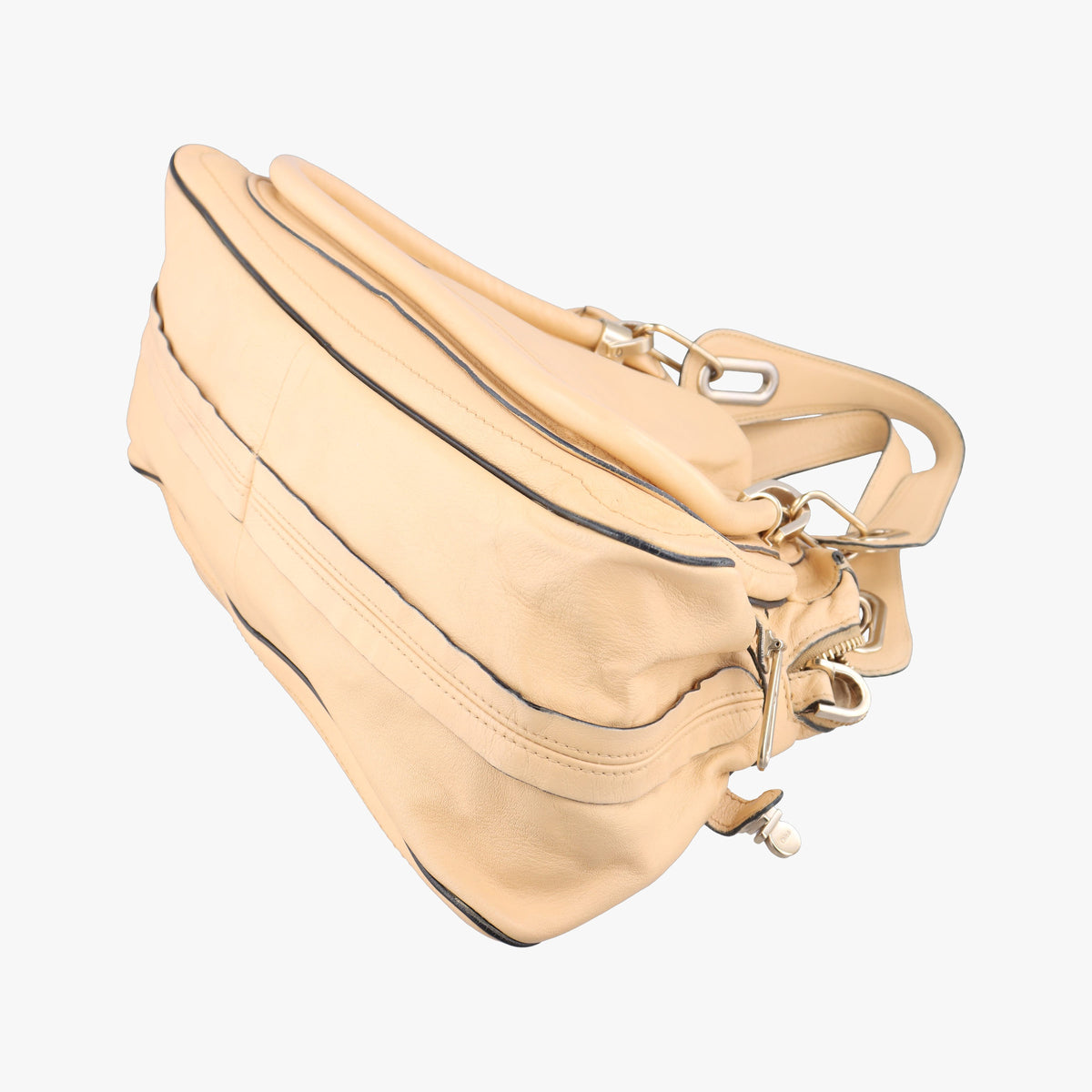 Pre-owned Chloe Paraty Beige Leather  shoulderbag | stylenewstar