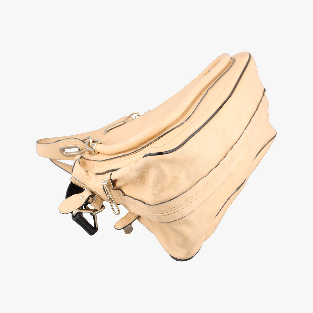 Pre-owned Chloe Paraty Beige Leather  shoulderbag | stylenewstar