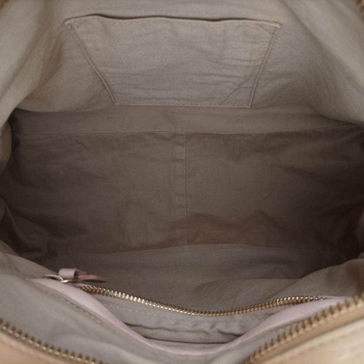 Pre-owned Chloe Paraty Beige Leather  shoulderbag | stylenewstar