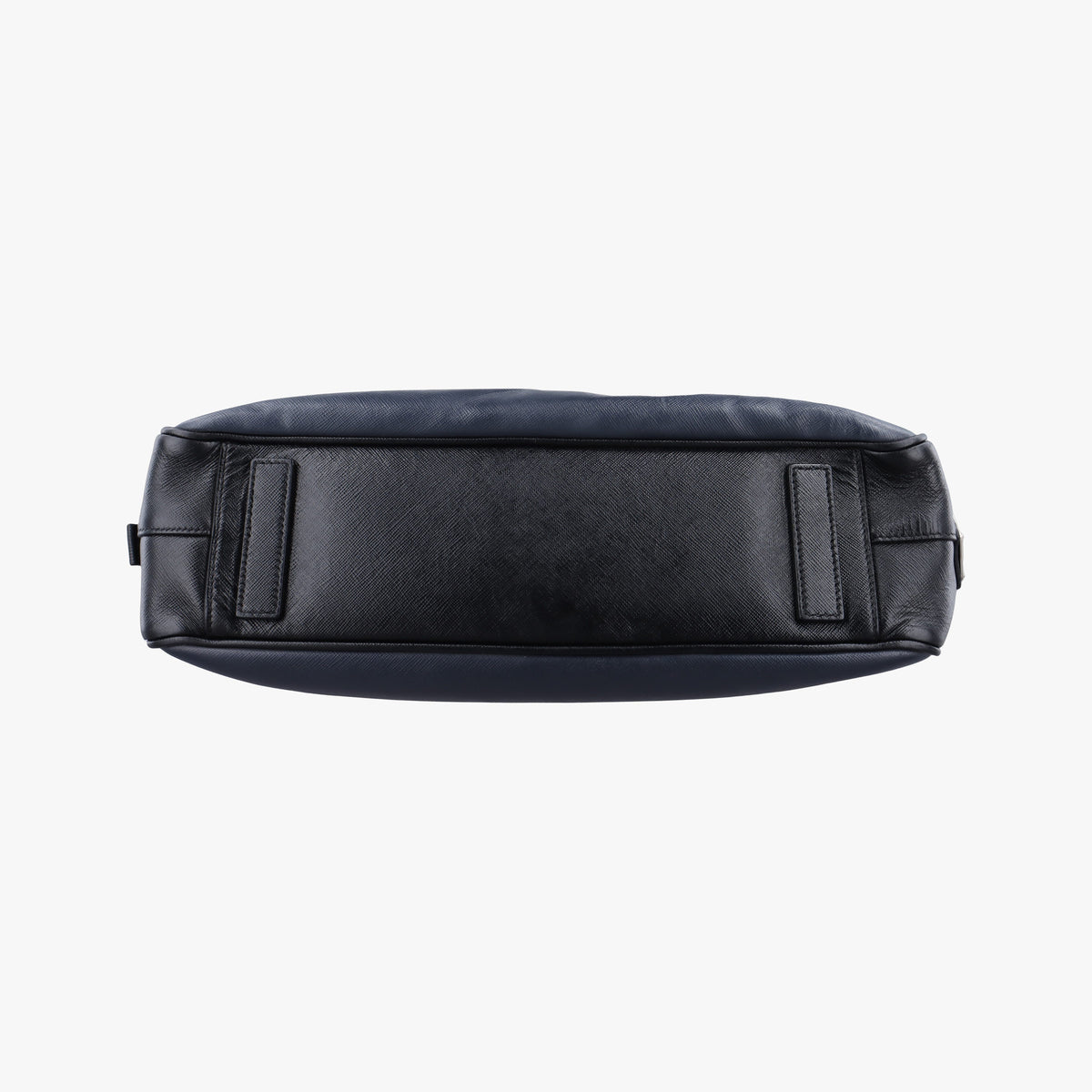 Pre-owned Prada business bag briefcase Navy x Black SAFFIANO Leather 2VE363 handbag | stylenewstar