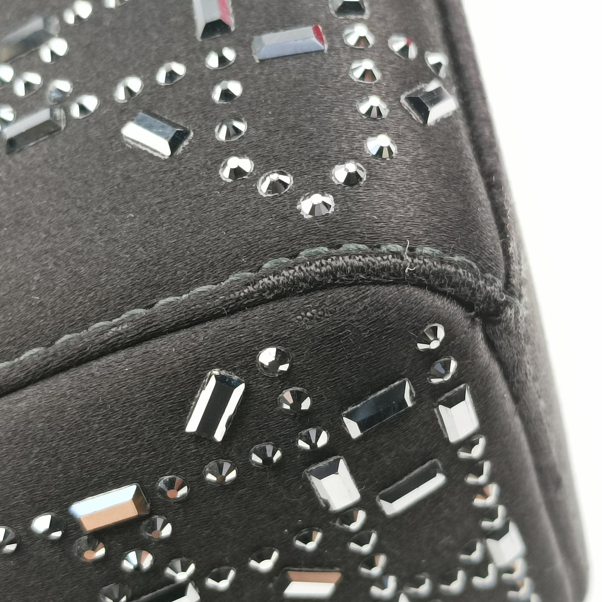 Pre-owned Christian Dior Lady Dior Black Silk  shoulderbag | stylenewstar