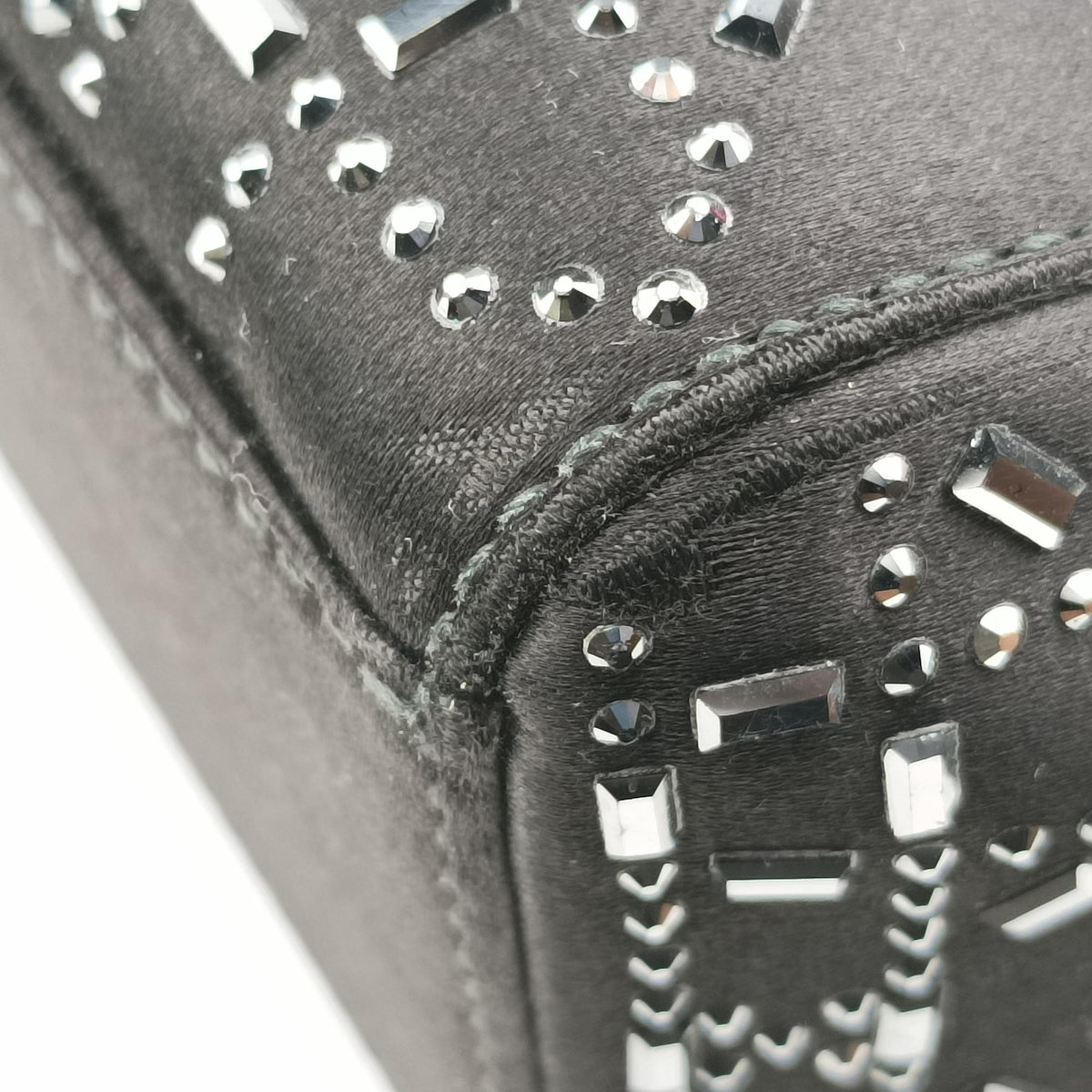 Pre-owned Christian Dior Lady Dior Black Silk  shoulderbag | stylenewstar