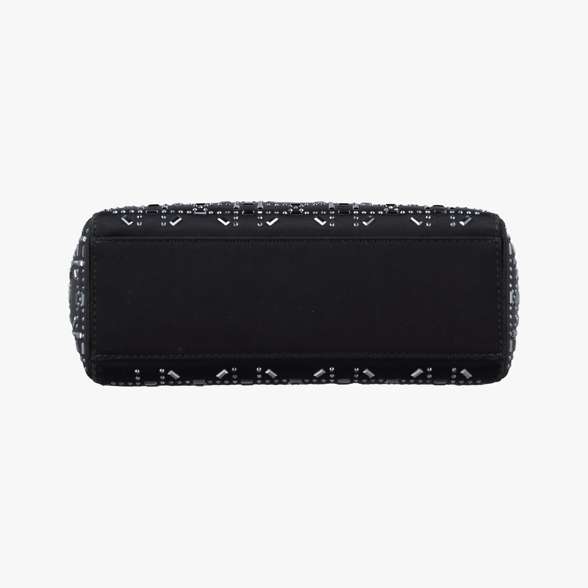 Pre-owned Christian Dior Lady Dior Black Silk  shoulderbag | stylenewstar
