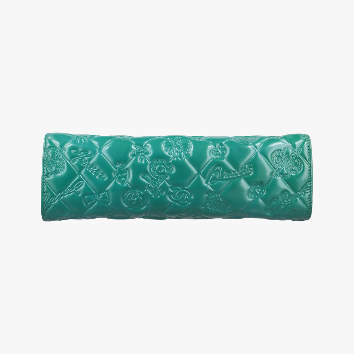Secondhand Chanel Iconic Matelasse Turquoise Patent Leather A37156 shoulderbag | stylenewstar