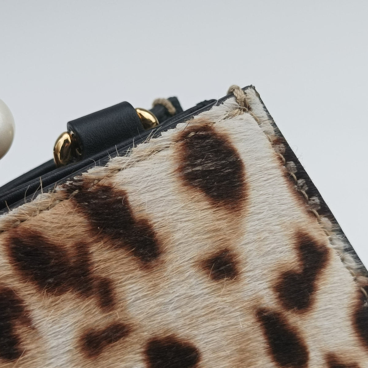 Vintage Gucci Bamboo Nymphaea Multicolour ponyhair×leather 470271 shoulderbag | stylenewstar