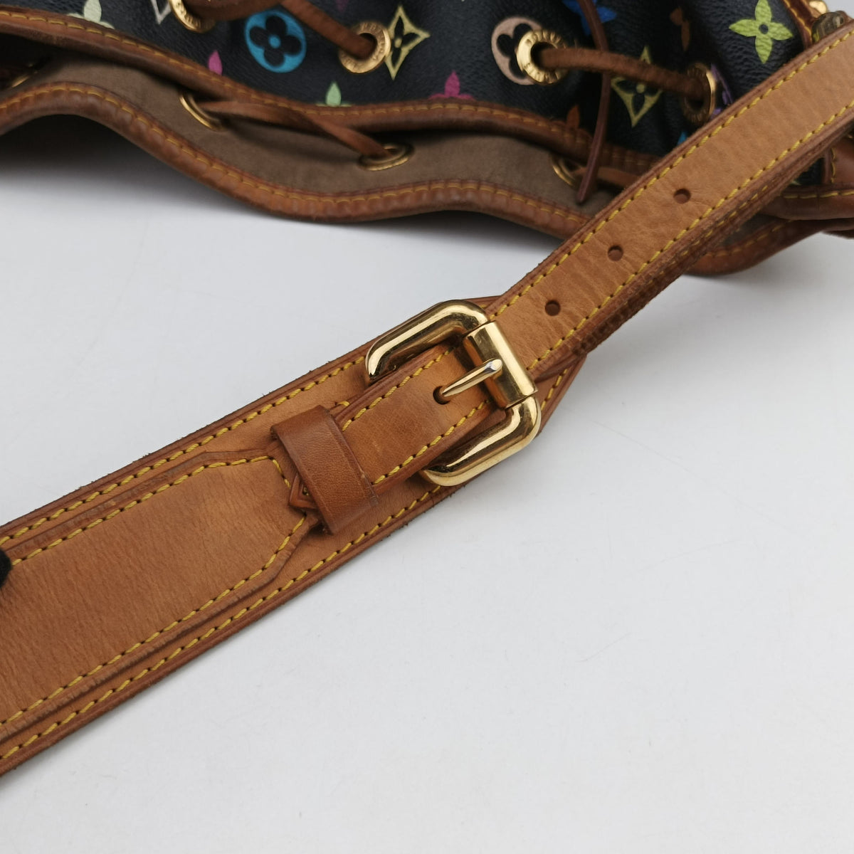Pre-owned Louis Vuitton Petit Noe Noir Monogram Multicolor M42230 shoulderbag | stylenewstar