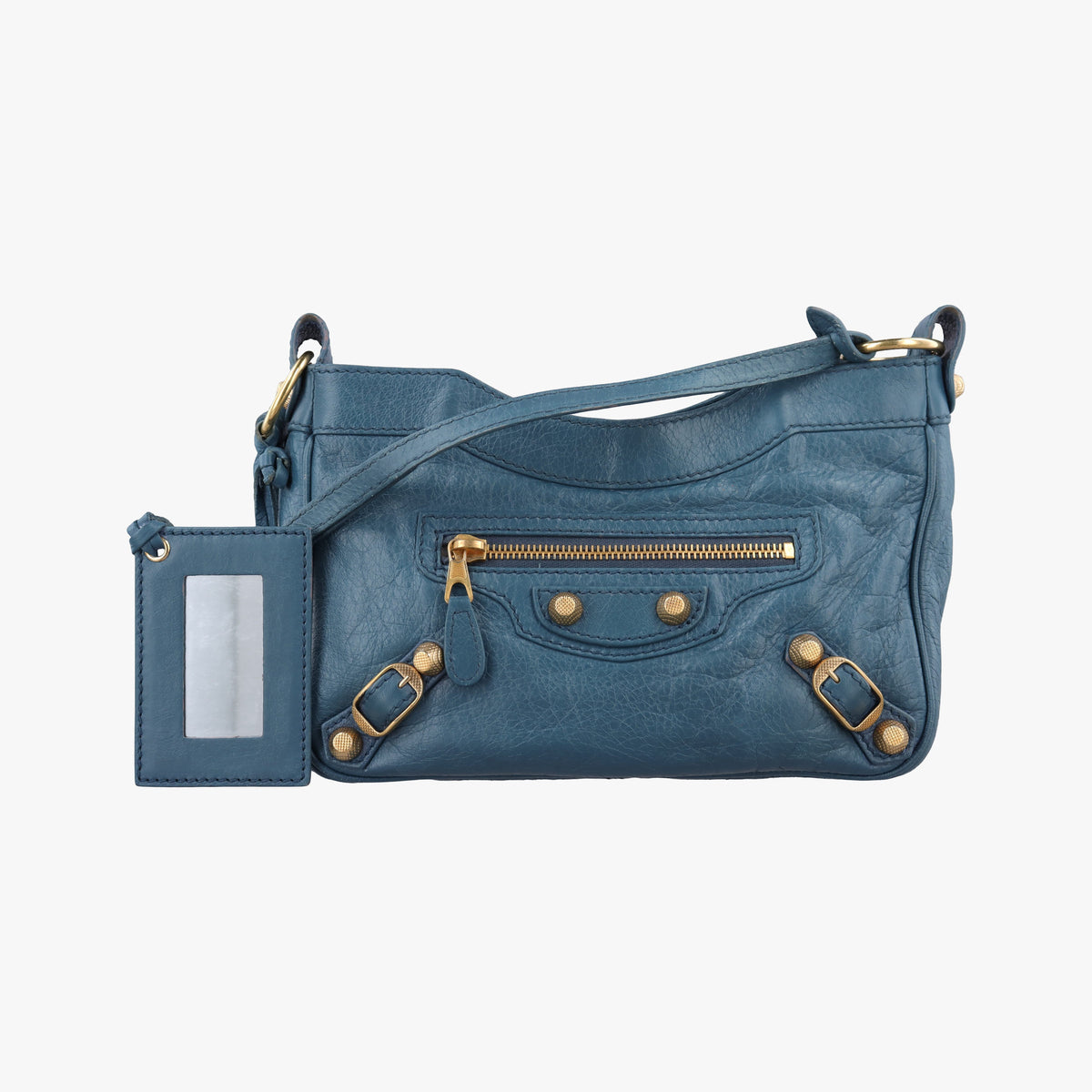 Secondhand Balenciaga Motocross Giant Classic Hip Blue lambskin  shoulderbag | stylenewstar
