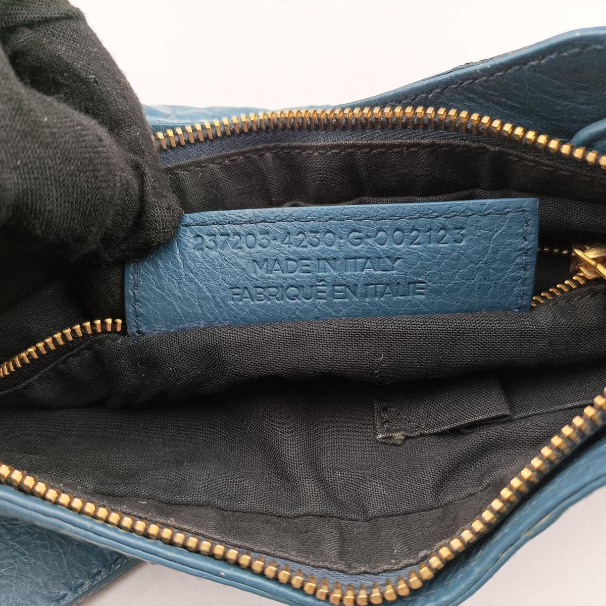 Secondhand Balenciaga Motocross Giant Classic Hip Blue lambskin  shoulderbag | stylenewstar