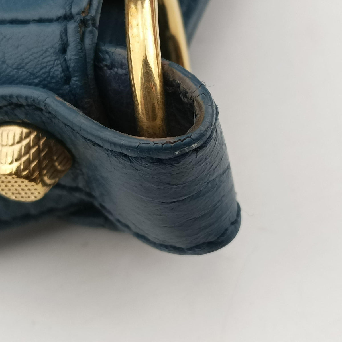 Secondhand Balenciaga Motocross Giant Classic Hip Blue lambskin  shoulderbag | stylenewstar