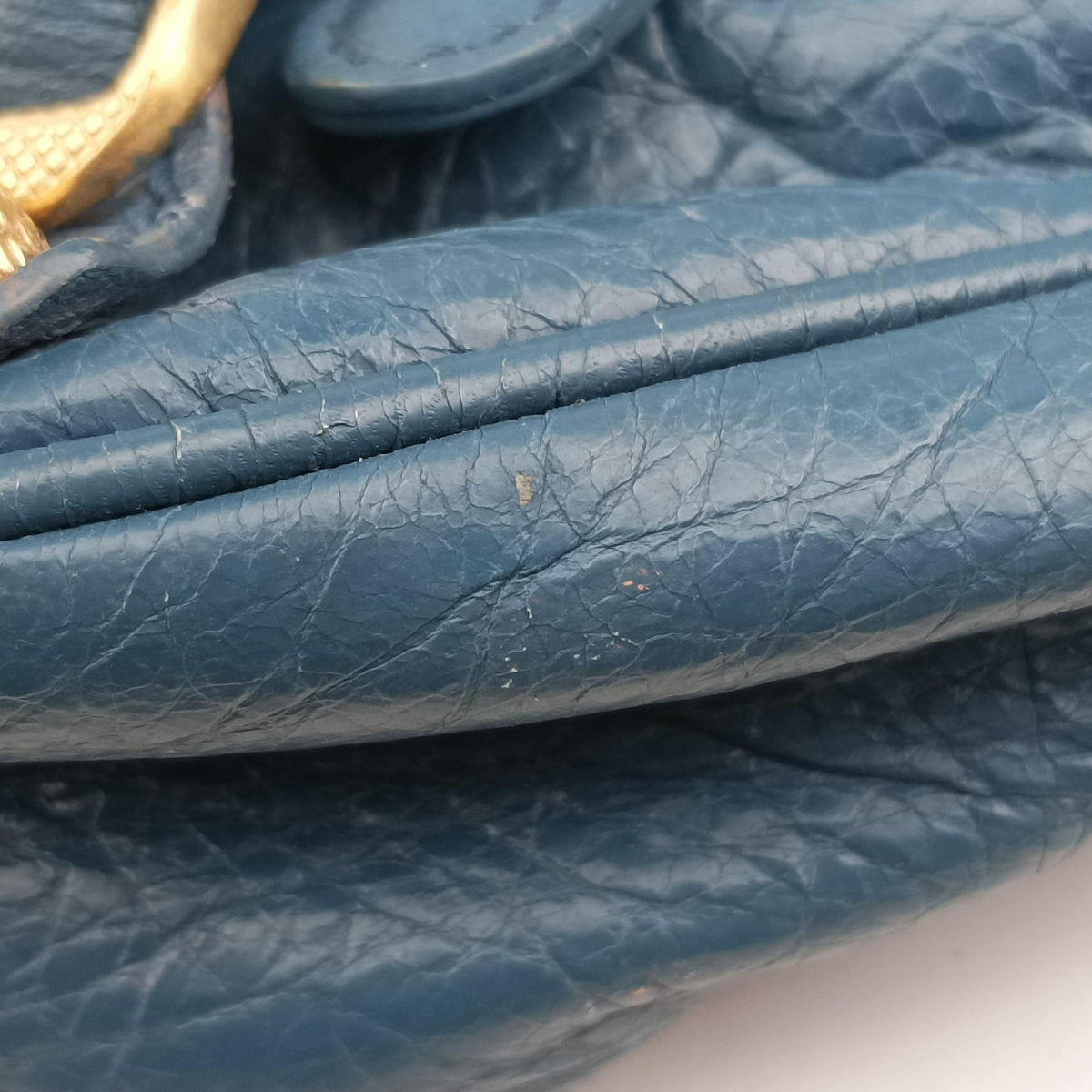 Secondhand Balenciaga Motocross Giant Classic Hip Blue lambskin  shoulderbag | stylenewstar