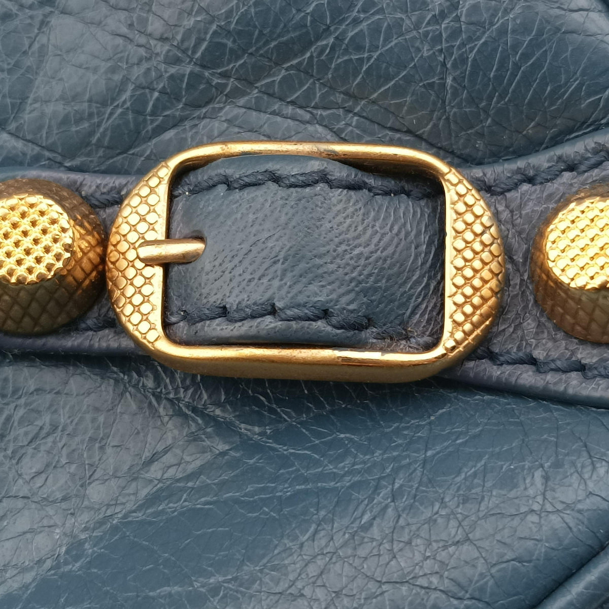 Secondhand Balenciaga Motocross Giant Classic Hip Blue lambskin  shoulderbag | stylenewstar