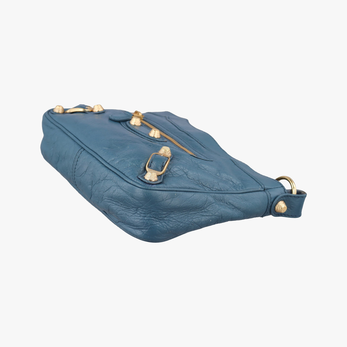 Secondhand Balenciaga Motocross Giant Classic Hip Blue lambskin  shoulderbag | stylenewstar
