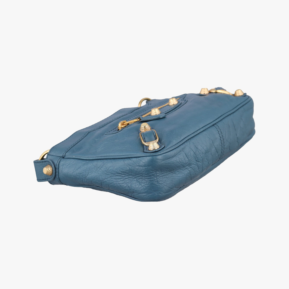 Secondhand Balenciaga Motocross Giant Classic Hip Blue lambskin  shoulderbag | stylenewstar