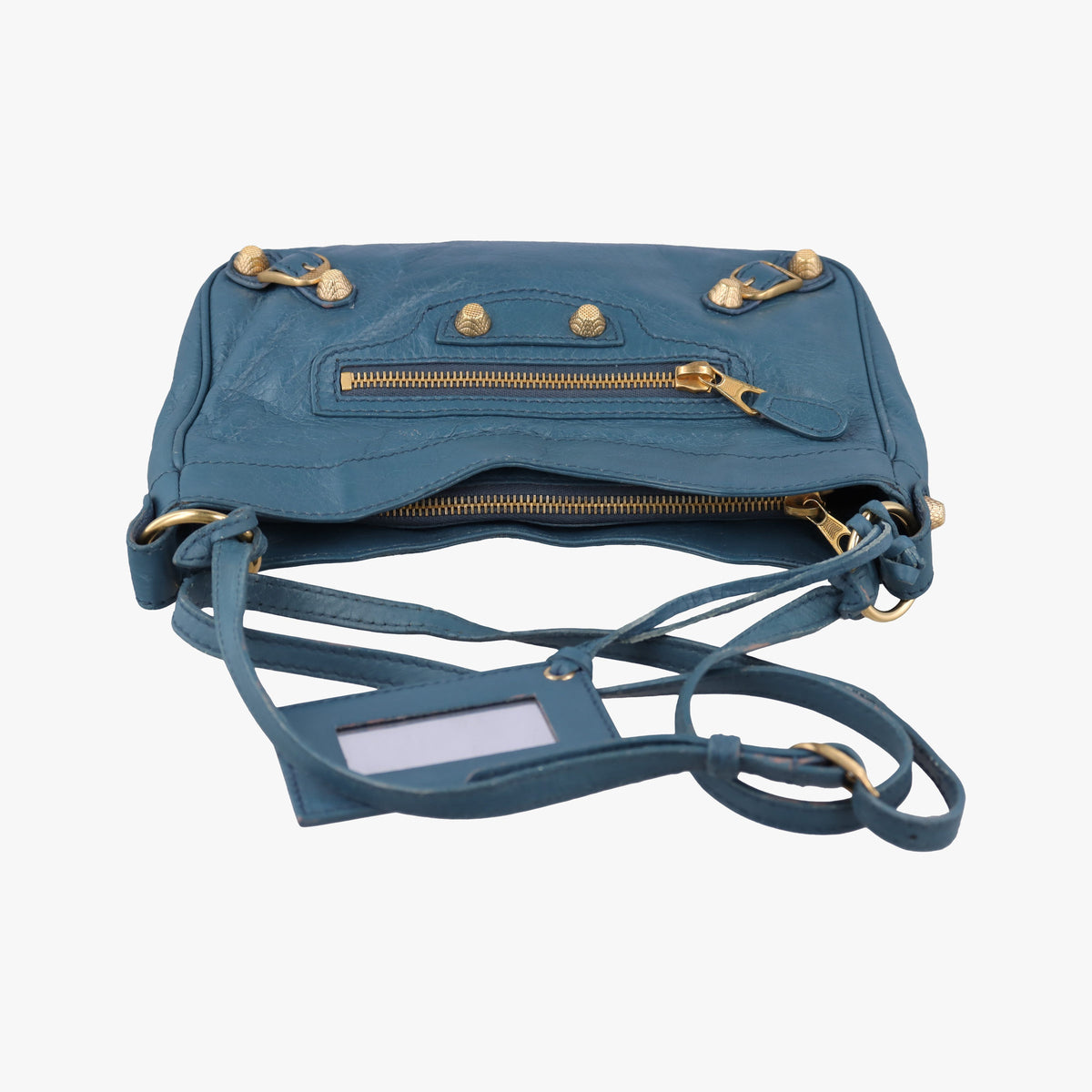 Secondhand Balenciaga Motocross Giant Classic Hip Blue lambskin  shoulderbag | stylenewstar