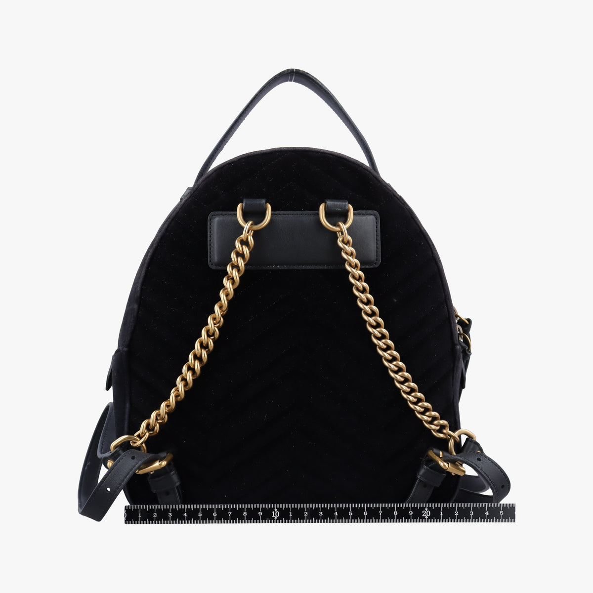 Vintage Gucci Marmont Black velour 524568 backpack/rucksack | stylenewstar
