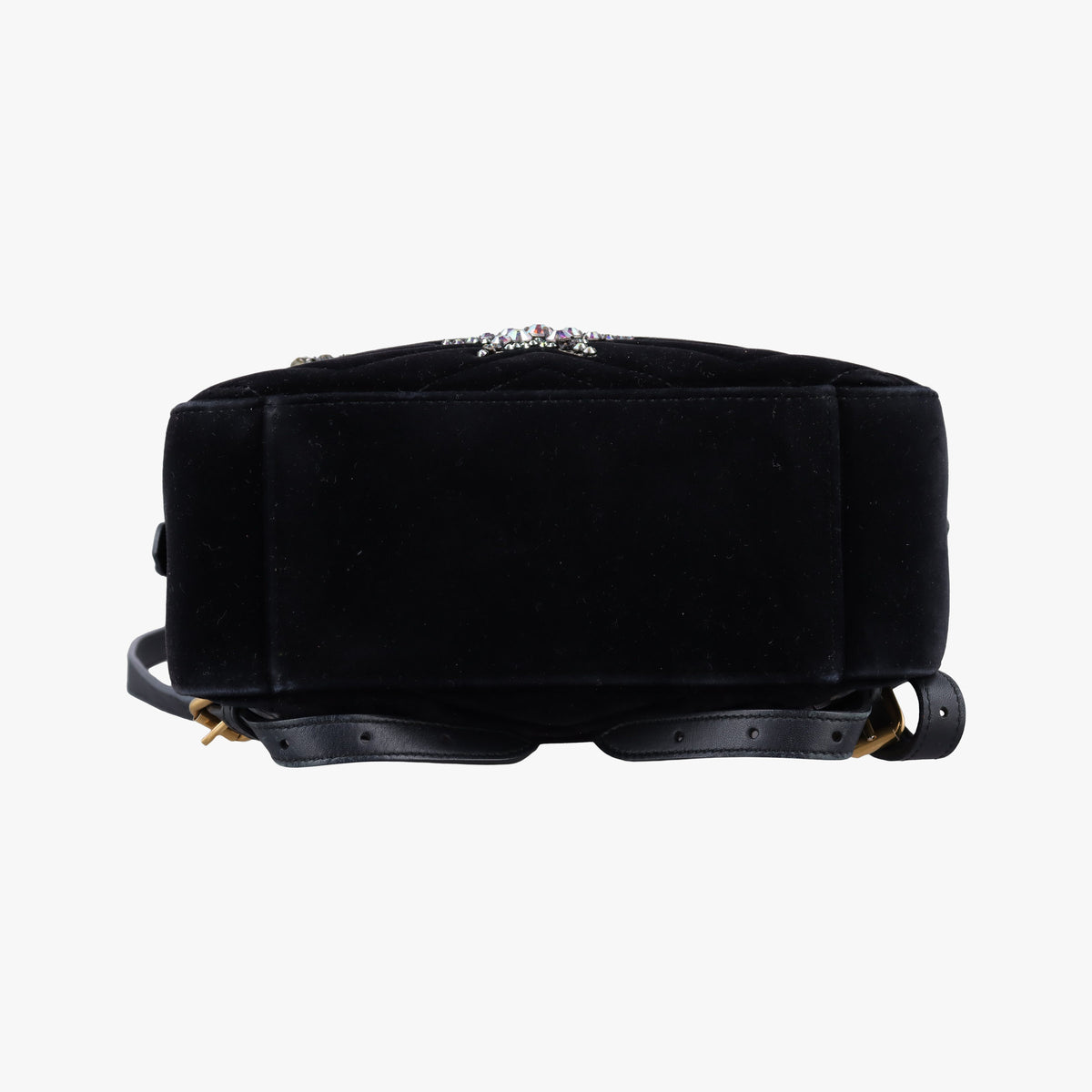 Vintage Gucci Marmont Black velour 524568 backpack/rucksack | stylenewstar