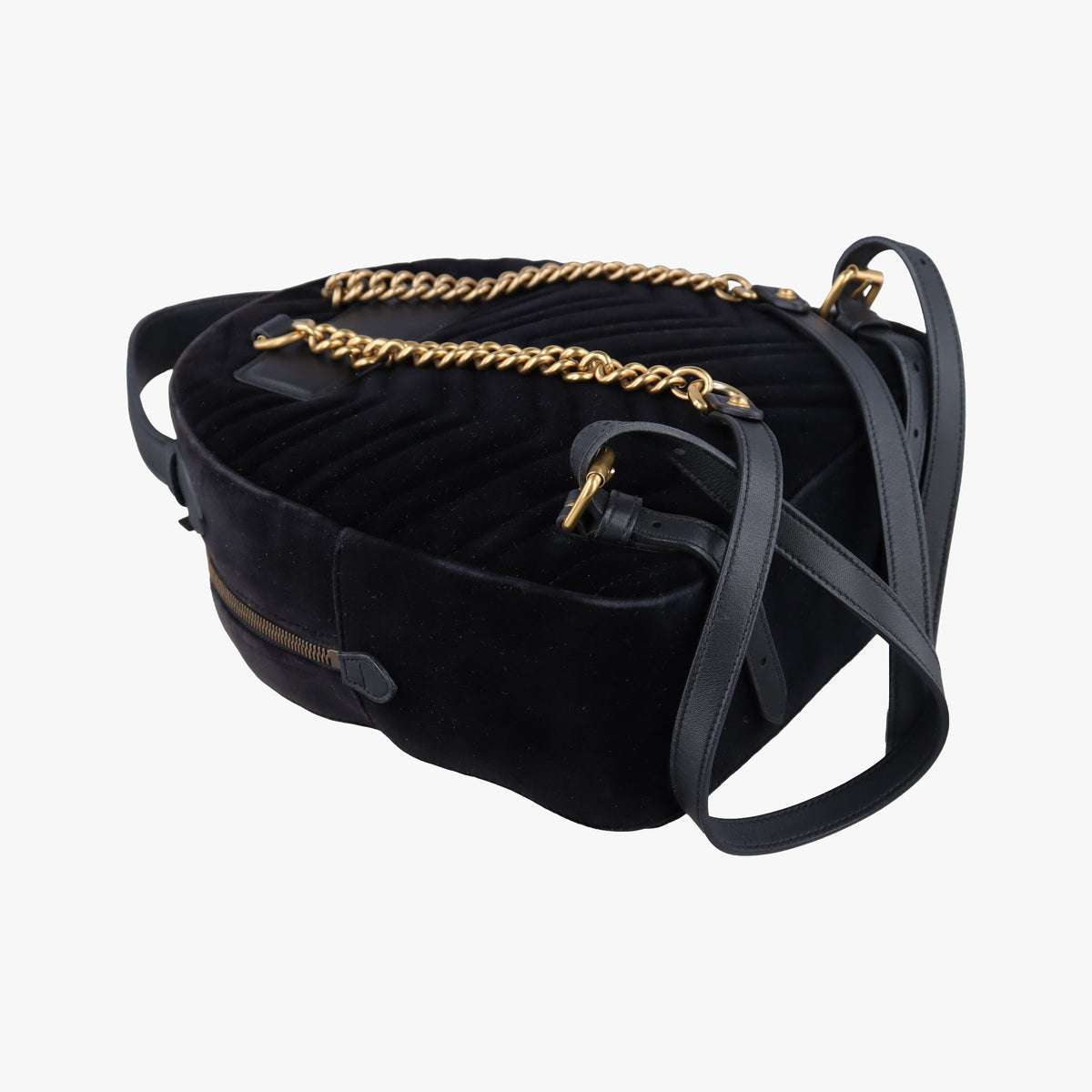 Vintage Gucci Marmont Black velour 524568 backpack/rucksack | stylenewstar