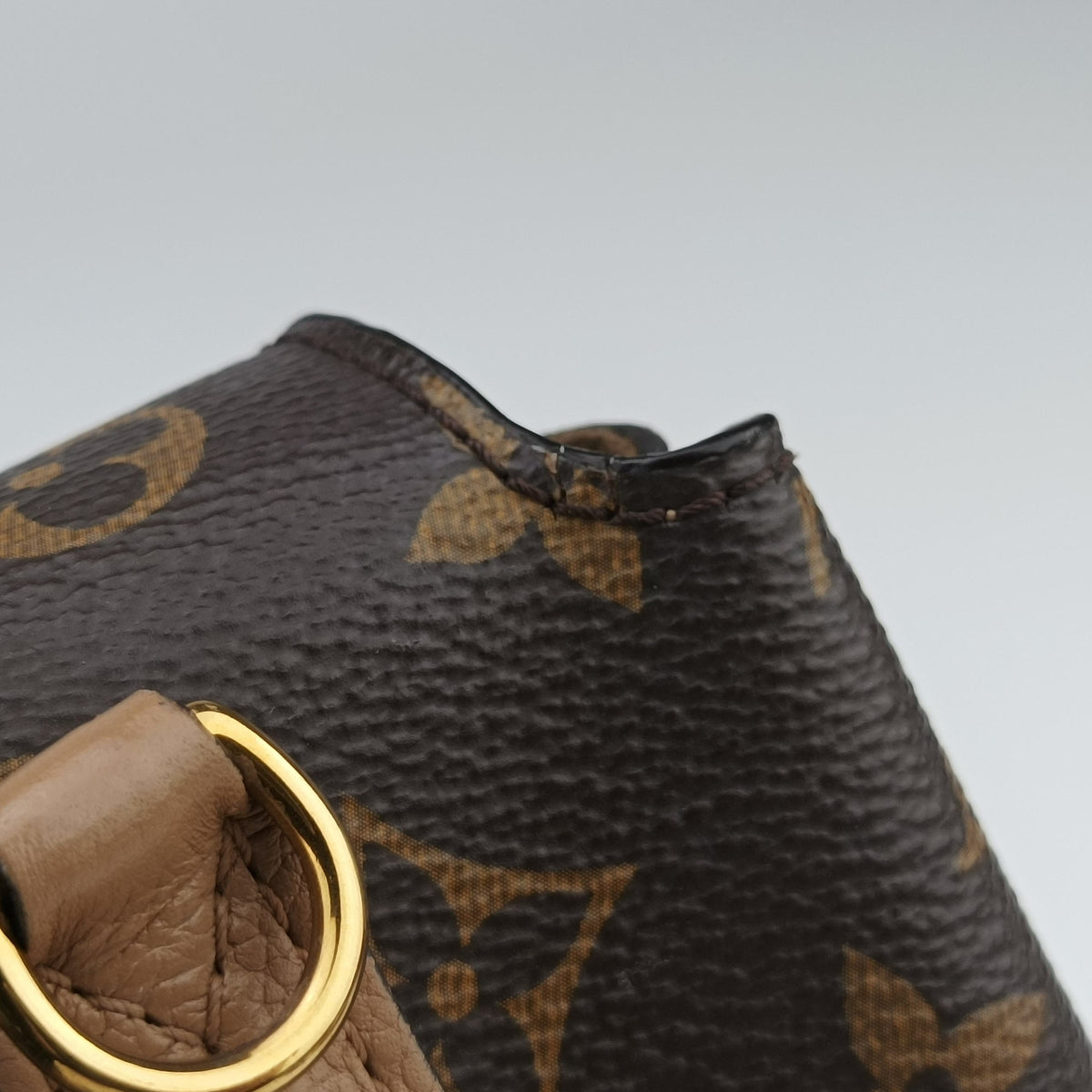 Vintage Louis Vuitton MARIGNAN brown×SESAME Monogram Canvas×calf leather M44544 shoulderbag | stylenewstar