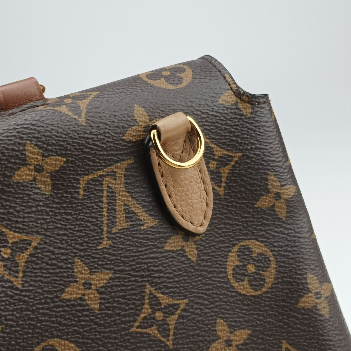 Vintage Louis Vuitton MARIGNAN brown×SESAME Monogram Canvas×calf leather M44544 shoulderbag | stylenewstar