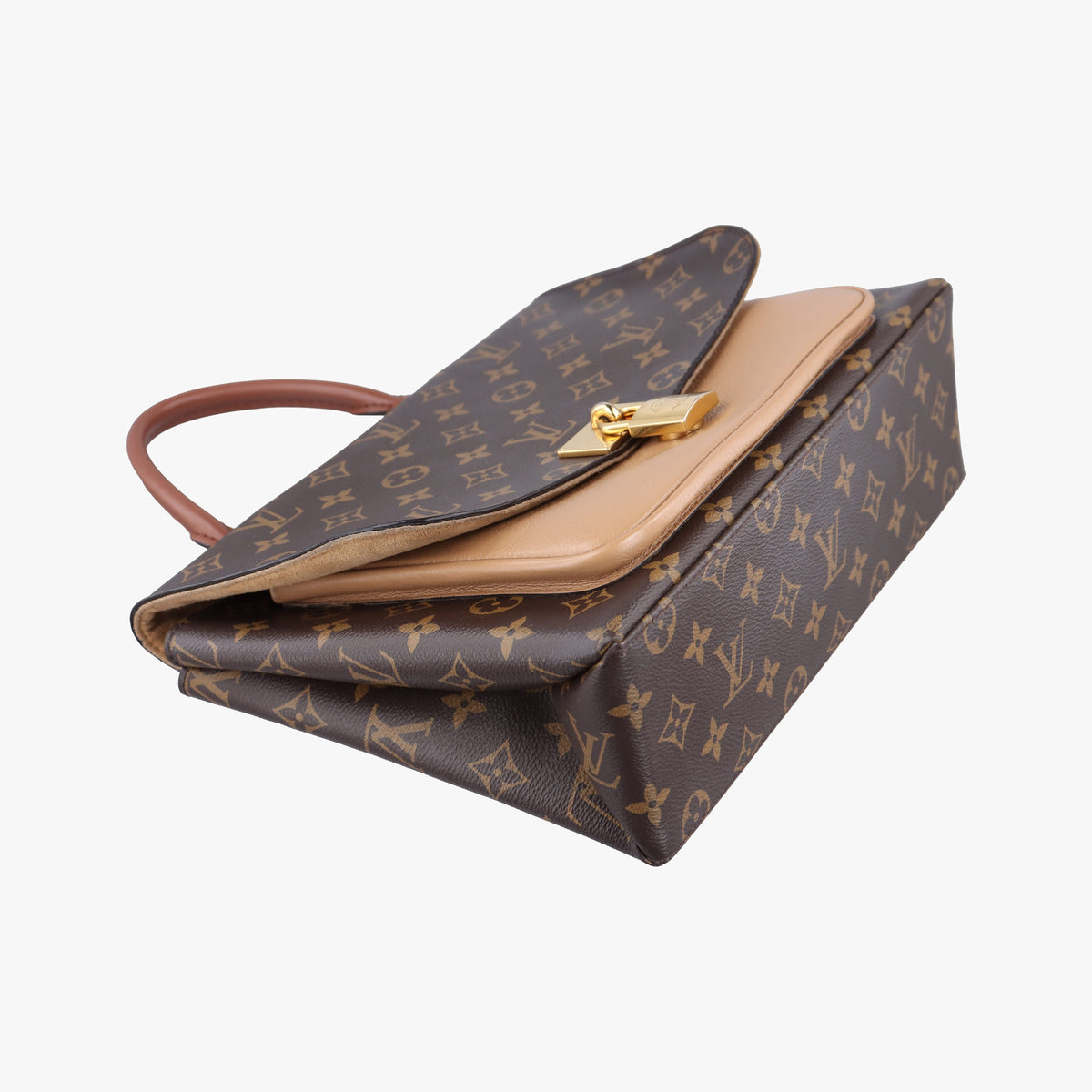 Vintage Louis Vuitton MARIGNAN brown×SESAME Monogram Canvas×calf leather M44544 shoulderbag | stylenewstar