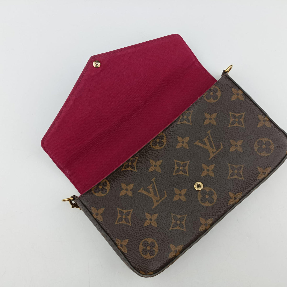 Secondhand Louis Vuitton Pochette Felicie Brown Monogram Canvas M61276 shoulderbag | stylenewstar