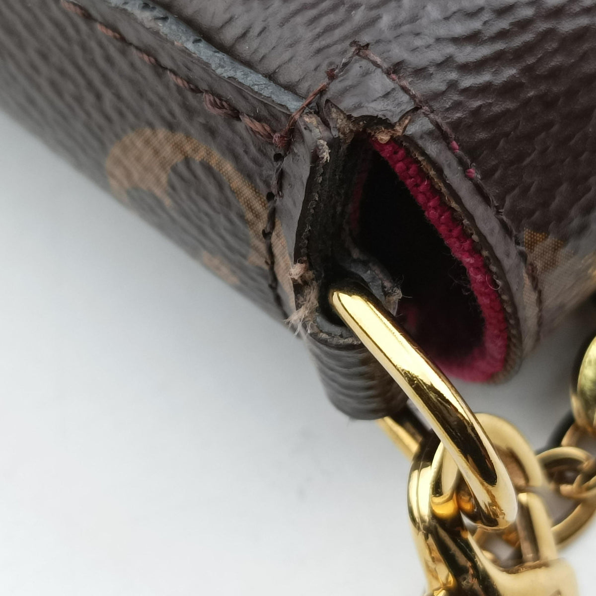 Secondhand Louis Vuitton Pochette Felicie Brown Monogram Canvas M61276 shoulderbag | stylenewstar