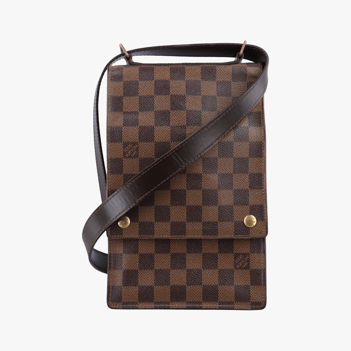 Pre-owned Louis Vuitton Portobello EBENE Damier Canvas N45271 shoulderbag | stylenewstar