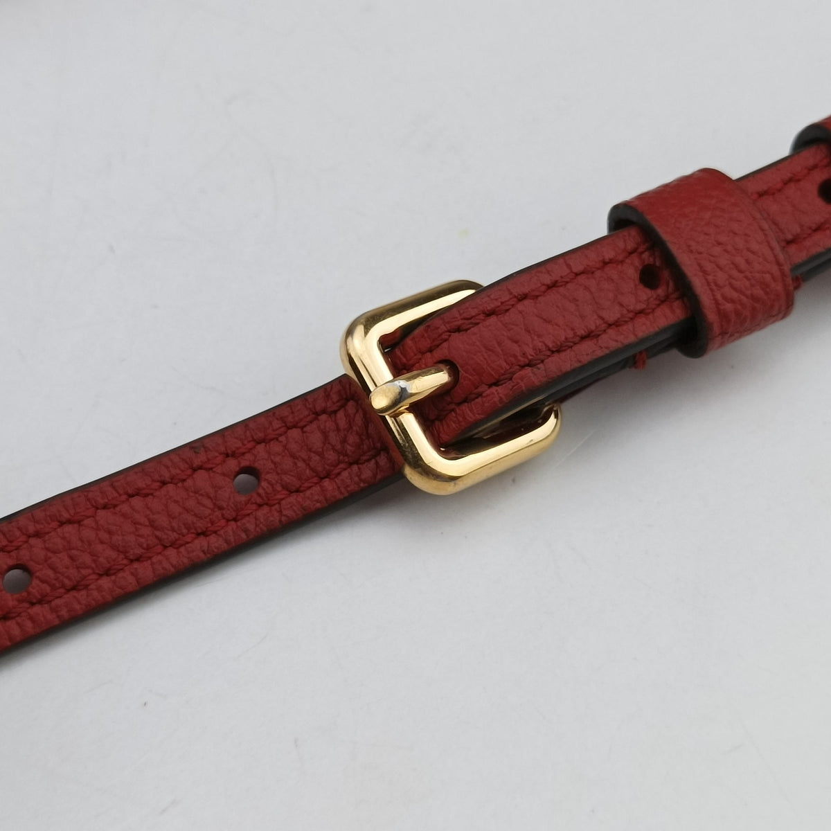 Pre-owned Louis Vuitton Twice Brown×Cerise Monogram Canvas×calf leather M50184 shoulderbag | stylenewstar