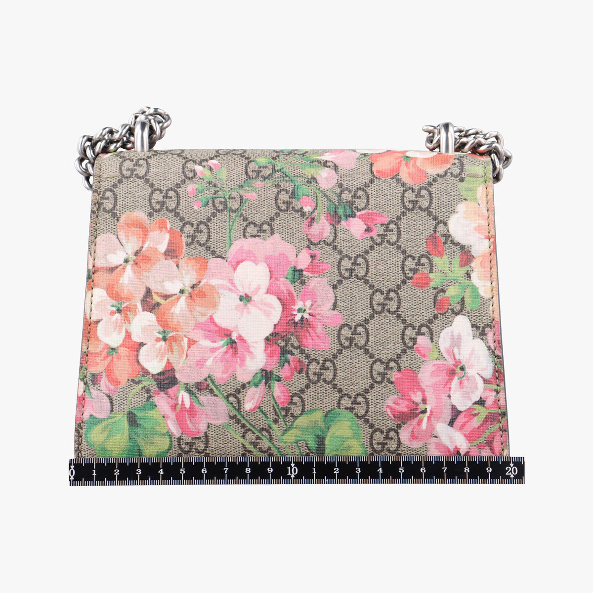 Pre-owned Gucci Dionysus beige×red×multicolor PVC coated canvas × suede 421970 shoulderbag | stylenewstar