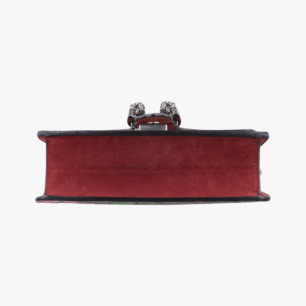 Pre-owned Gucci Dionysus beige×red×multicolor PVC coated canvas × suede 421970 shoulderbag | stylenewstar