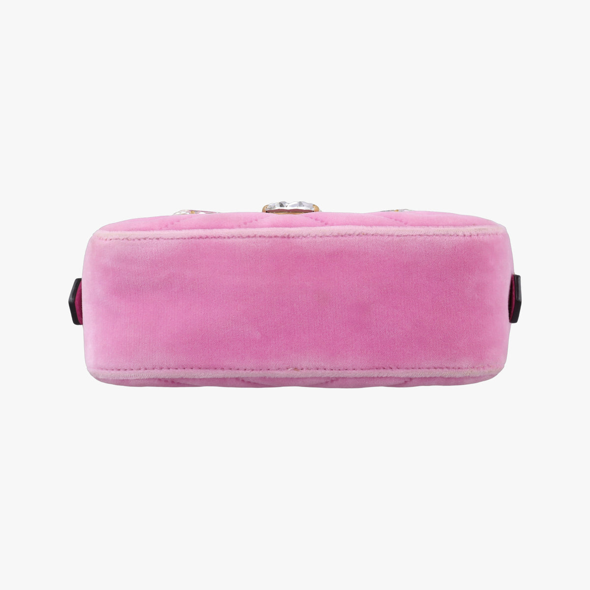 Pre-owned Gucci GG Marmont Pink velour 448065 shoulderbag | stylenewstar